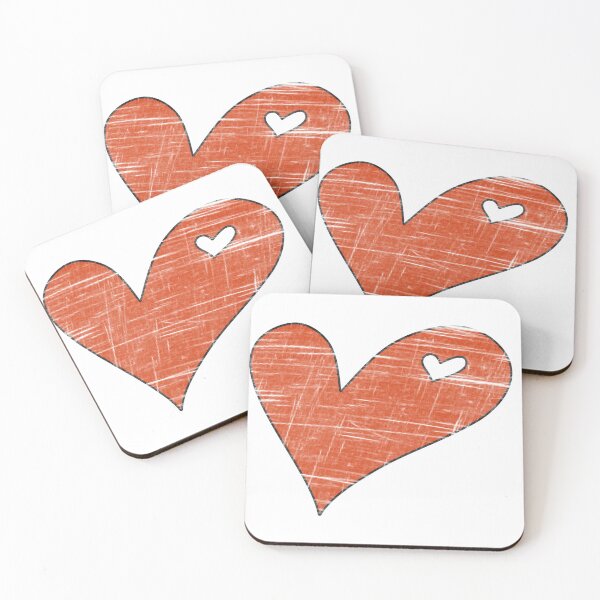 Item preview, Scratch Grunge Red Heart Outline Doodle designed and sold by ZorianArt.