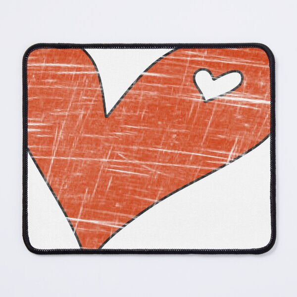 Item preview, Scratch Grunge Red Heart Outline Doodle designed and sold by ZorianArt.