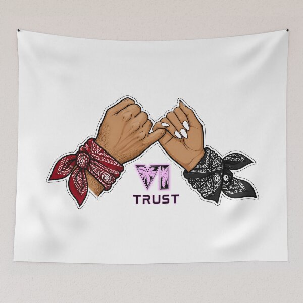 Item preview, GTA 6 Outlaws - Trust Pinky Swear Neon Design designed and sold by UrbaneVibeCo.