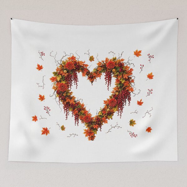 Item preview, Autumn Heart Wreath designed and sold by DansCreations42.