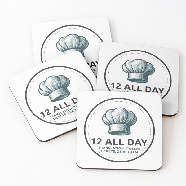 Item preview, 12 All Day Funny Kitchen Ticket Slang Chef Design designed and sold by Behind The Pass.