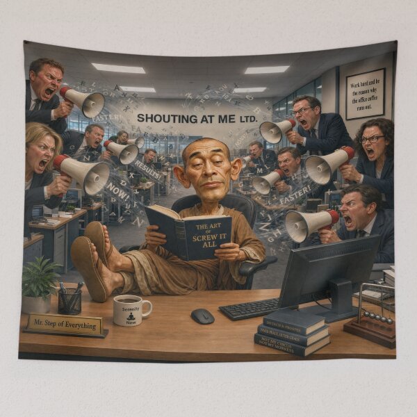 Item preview, Happy Labor Day Sarcastic Work Humor Illustration designed and sold by The Brother Wu Collection.