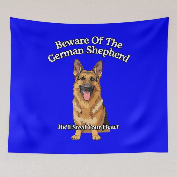 Item preview, Beware Of The German Shepheard He’ll Steal Your Heart Design designed and sold by fantasticdesign.