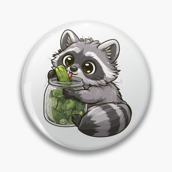 Item preview, Funny Raccoon Eating Pickles – Cute Pickle Lover Raccoon designed and sold by AceEye.
