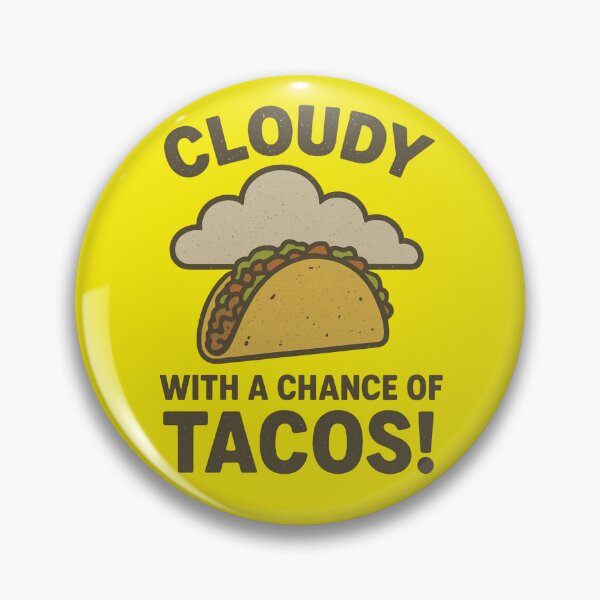 Item preview, Cloudy with a Chance of Tacos T-shirt designed and sold by Pickleball 623.