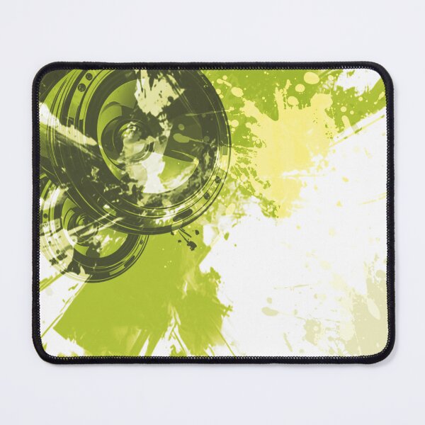 Item preview, Y2K green Frutiger Metro Grunge Speaker | 2000s Retro Urban Streetwear Aesthetic Wallpaper designed and sold by Pics'Elle Creations.