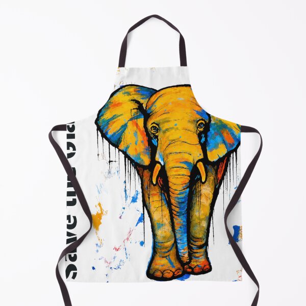 Item preview, Save Giants – Colorful Elephant Street Art designed and sold by SidneiSampaioStudio.