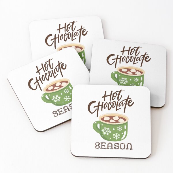 Item preview, Hot Chocolate Season – Cozy winter design with hot chocolate & marshmallows designed and sold by PureHopeStudio.