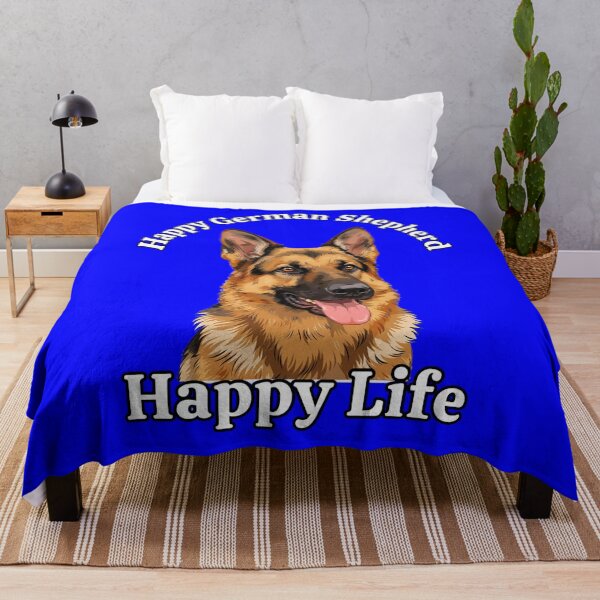 Item preview, Happy German Shepheard Happy Life Pet Dog Owner Art Design designed and sold by fantasticdesign.