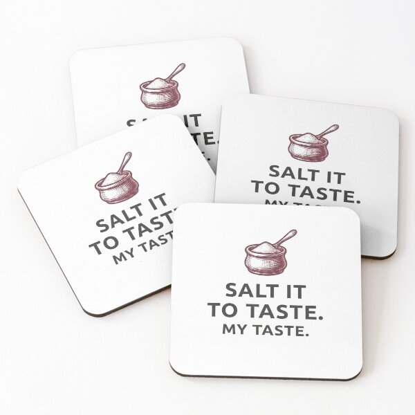 Item preview, Salt It To Taste My Taste Funny Chef Shirt Design designed and sold by Behind The Pass.