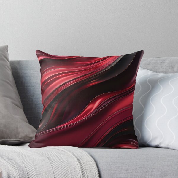 Item preview, Scarlet Liquid Ribbons Creating an Elegant Abstract Flow. designed and sold by MissYouONLY.