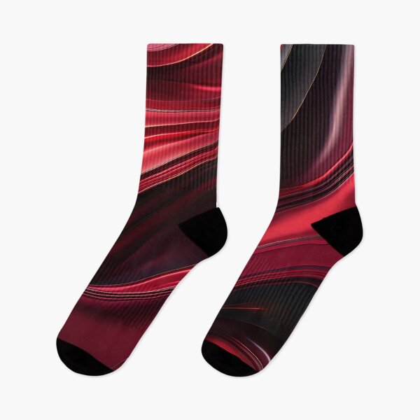 Item preview, Scarlet Liquid Ribbons Creating an Elegant Abstract Flow. designed and sold by MissYouONLY.
