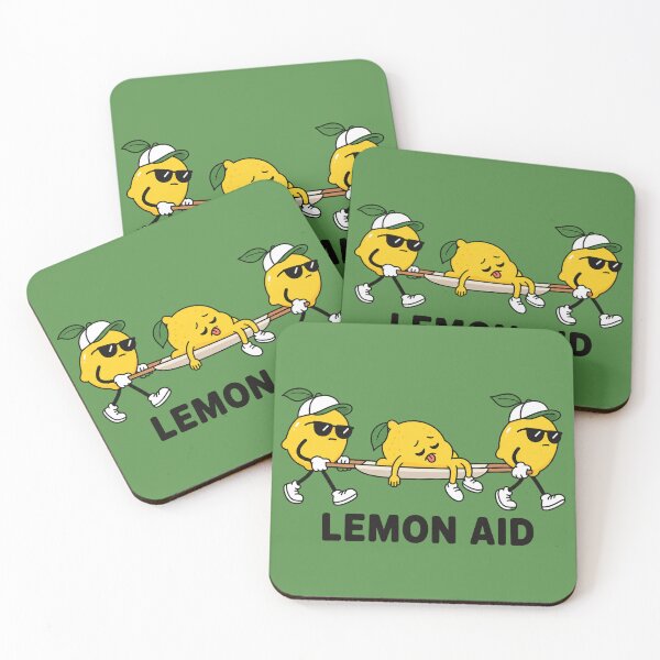 Item preview, Lemon Aid Funny Food Pun Cartoon Lemons    designed and sold by littlepiptales.