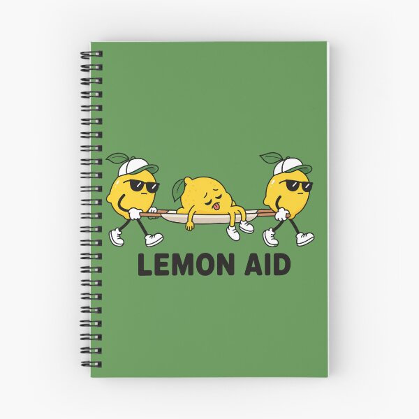 Item preview, Lemon Aid Funny Food Pun Cartoon Lemons    designed and sold by littlepiptales.
