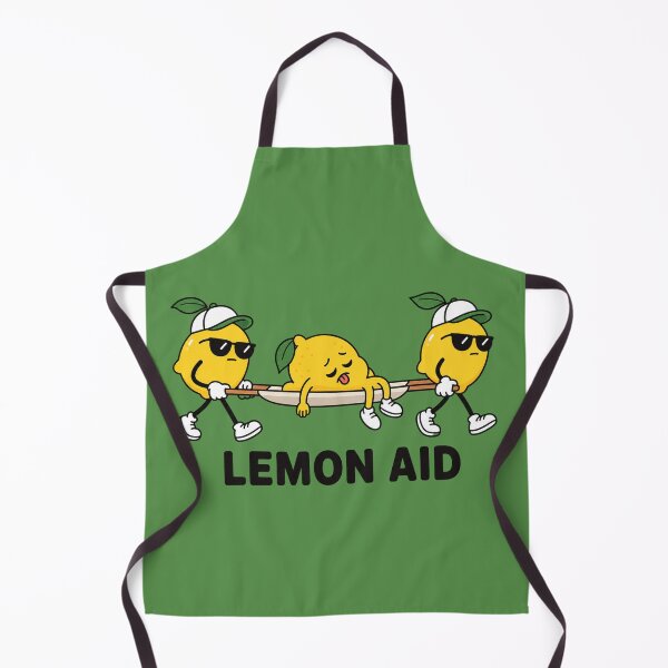 Item preview, Lemon Aid Funny Food Pun Cartoon Lemons designed and sold by littlepiptales.