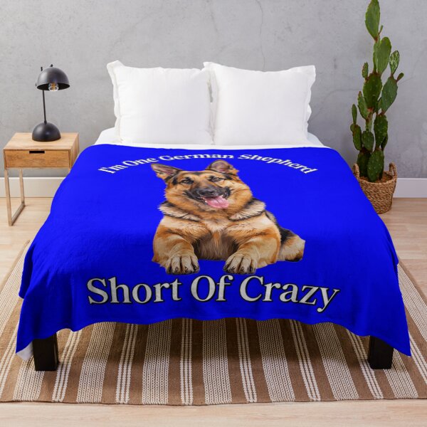 Item preview, I ‘m One German Shepheard Short Of Crazy Pet Dog Owner Art Design designed and sold by fantasticdesign.