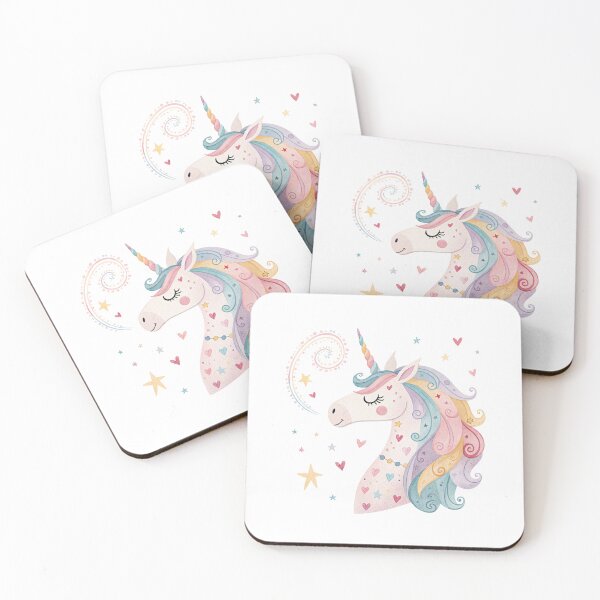 Item preview, Cute Pastel Unicorn Rainbow Fantasy | Kawaii Magical Unicorn designed and sold by asliberry.