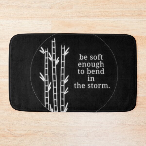 Item preview, Be Soft Enough To Bend In The Storm Bamboo Quote Sticker designed and sold by Scro-Ciob-Shop.