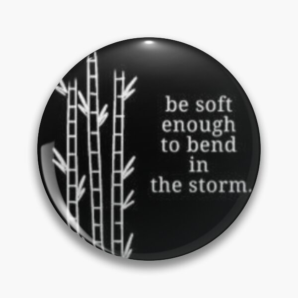 Item preview, Be Soft Enough To Bend In The Storm Bamboo Quote Sticker designed and sold by Scro-Ciob-Shop.