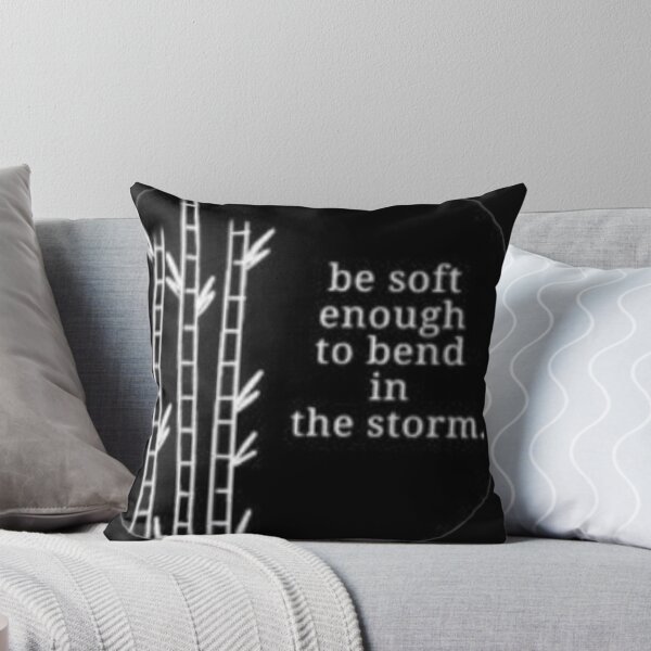 Item preview, Be Soft Enough To Bend In The Storm Bamboo Quote Sticker designed and sold by Scro-Ciob-Shop.