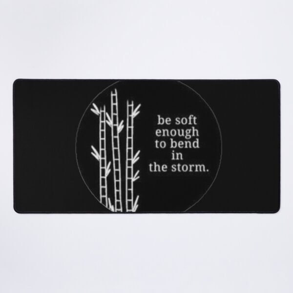 Item preview, Be Soft Enough To Bend In The Storm Bamboo Quote Sticker designed and sold by Scro-Ciob-Shop.
