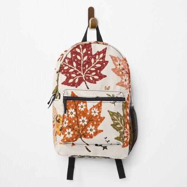 Item preview, Decorative Folk Art Maple Leaves Grid Autumn Cottagecore Graphic designed and sold by PACS0011.