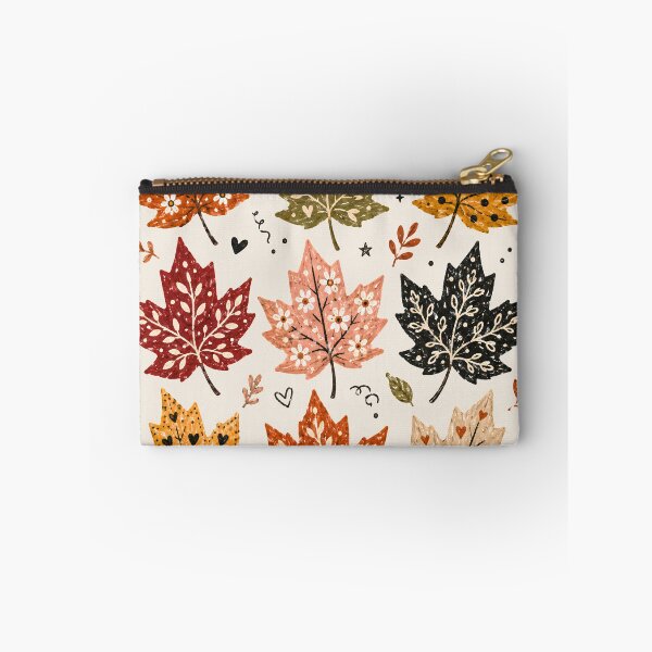 Item preview, Decorative Folk Art Maple Leaves Grid Autumn Cottagecore Graphic designed and sold by PACS0011.