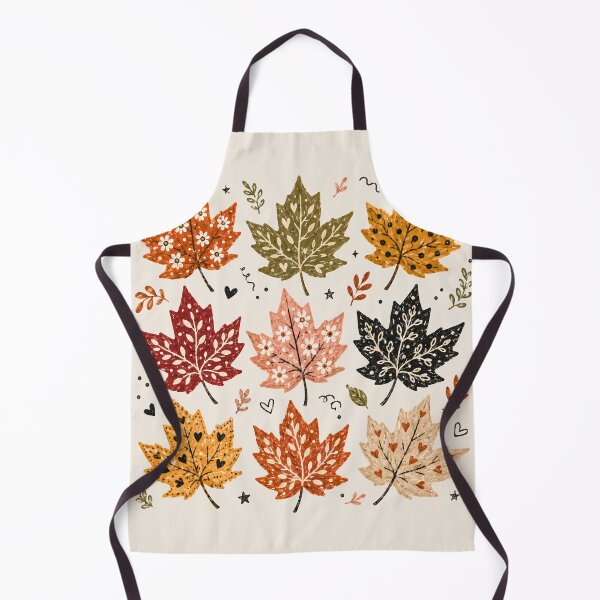 Item preview, Decorative Folk Art Maple Leaves Grid Autumn Cottagecore Graphic designed and sold by PACS0011.