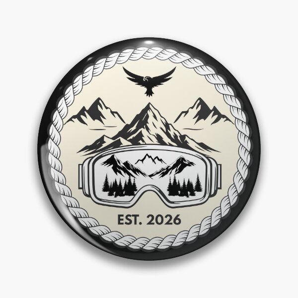 Item preview, Vintage Mountain Ski Badge Eagle EST 2026 designed and sold by SteCreator.