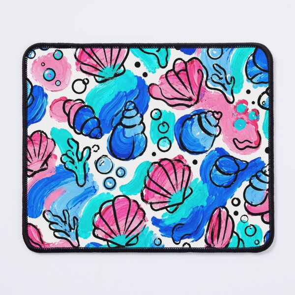 Item preview, Colorful Watercolor Seashells Seamless Pattern designed and sold by SayMaria.