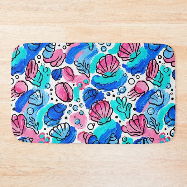 Item preview, Colorful Watercolor Seashells Seamless Pattern designed and sold by SayMaria.