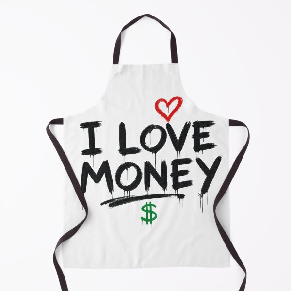 Item preview, "I Love Money" Street Art with Dollar Sign designed and sold by Nela-&-Lena.
