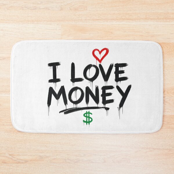 Item preview, "I Love Money" Street Art with Dollar Sign designed and sold by Nela-&-Lena.