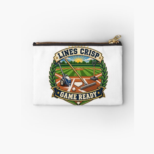 Item preview, Lines Crisp Game Ready Baseball Grounds Crew Art designed and sold by CheerfulNest.