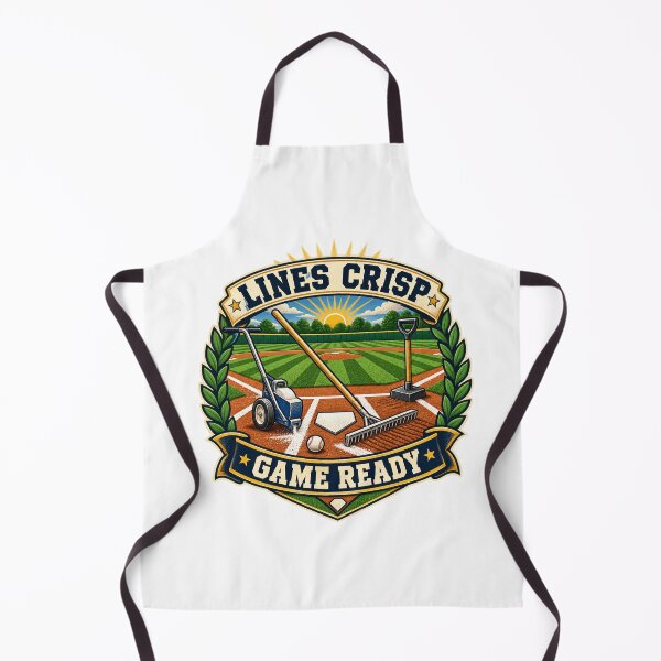Item preview, Lines Crisp Game Ready Baseball Grounds Crew Art designed and sold by CheerfulNest.