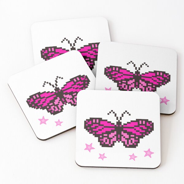 Item preview, Pixelated Pink Butterfly  designed and sold by Pixels In Pink.