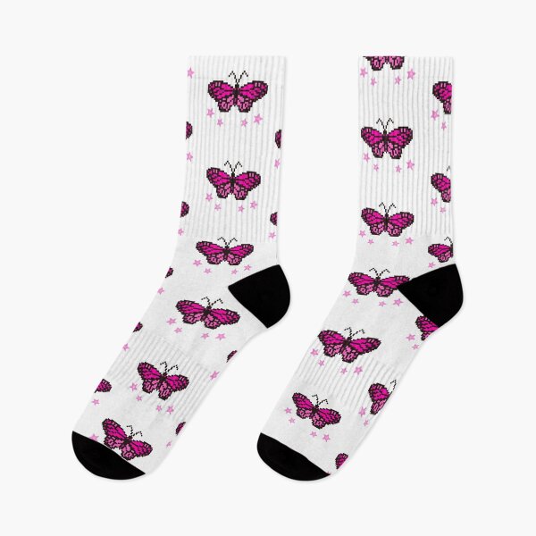 Item preview, Pixelated Pink Butterfly  designed and sold by Pixels In Pink.