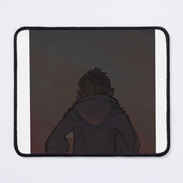 Item preview, Moody Hooded Figure Watching Twilight Sunset designed and sold by Noesis-Haven.