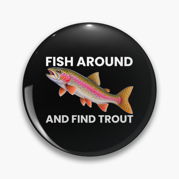 Item preview, Trout Fishing Retro Funny Design for Anglers and Fishermen T-Shirt designed and sold by Teetreasure2.