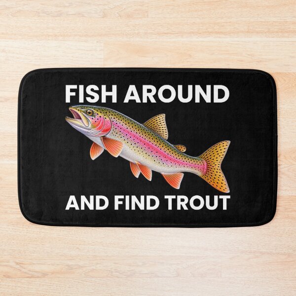 Item preview, Trout Fishing Retro Funny Design for Anglers and Fishermen T-Shirt designed and sold by Teetreasure2.