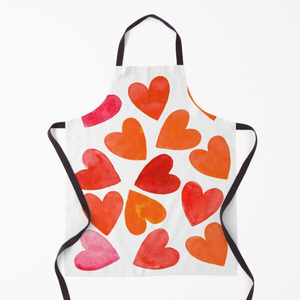 Item preview, Orange Hearts -Original Watercolor Design designed and sold by AlinaArt&Design.