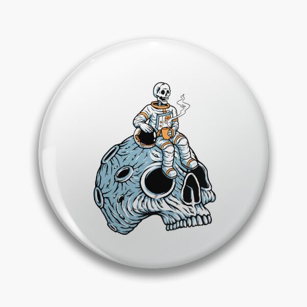 Item preview, Skeleton Astronaut Sipping Coffee in Space designed and sold by TotalityDesigns.