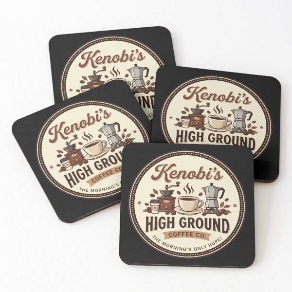 Item preview, Kenobi's High Ground Coffee Co. The Morning's Only Hope! Star Wars Coffee Fan Morning Drink designed and sold by w66aboo.