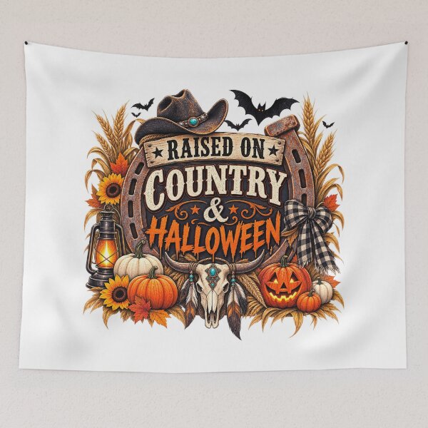 Item preview, Raised on Country & Halloween designed and sold by J-CCreations.