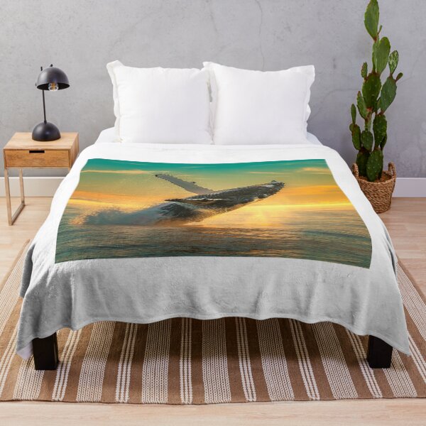 Item preview, Humpback Whale at Dusk — Majestic Leap in the Golden Light designed and sold by Hawaii26.