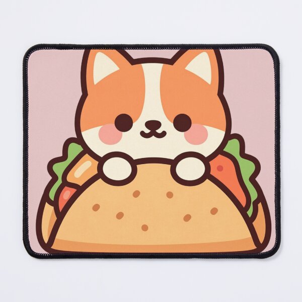 Item preview, Cute Corgi Taco Kawaii Dog Food Lover Cartoon designed and sold by Randomnessy.