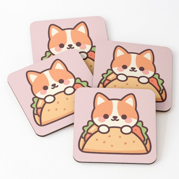 Item preview, Cute Corgi Taco Kawaii Dog Food Lover Cartoon designed and sold by Randomnessy.