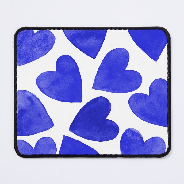 Item preview, Royal Blue Hearts -Original Watercolor Design designed and sold by AlinaArt&Design.