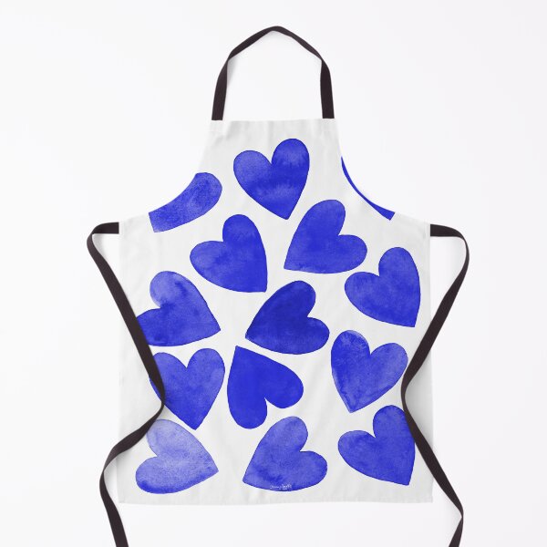 Item preview, Royal Blue Hearts -Original Watercolor Design designed and sold by AlinaArt&Design.