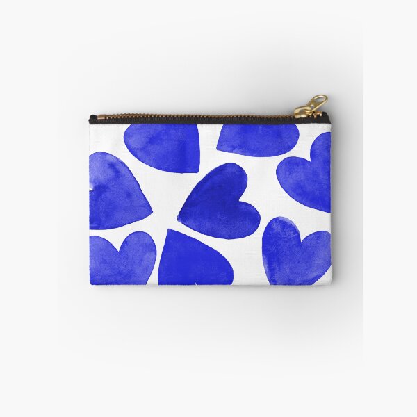 Item preview, Royal Blue Hearts -Original Watercolor Design designed and sold by AlinaArt&Design.